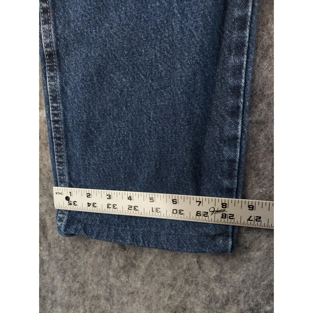 Wrangler Jeans‎ Mens 32x30 Blue Dark Wash Western Cotton Work Denim READ